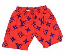 Load image into Gallery viewer, Infrared red monogram mesh shorts