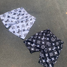 Load image into Gallery viewer, Black monogram shorts