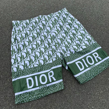 Load image into Gallery viewer, Dior print shorts green