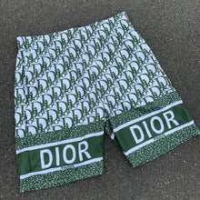 Load image into Gallery viewer, Dior print shorts green
