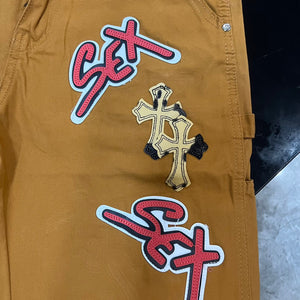 CH sex leopard cross denim