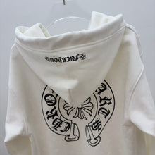 Load image into Gallery viewer, CH white black zip up
