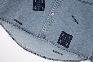 Givenchy denim 2023 embossed logo