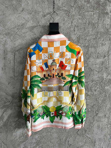 211 CASABLANCA Long Sleeve Real Silk Shirt