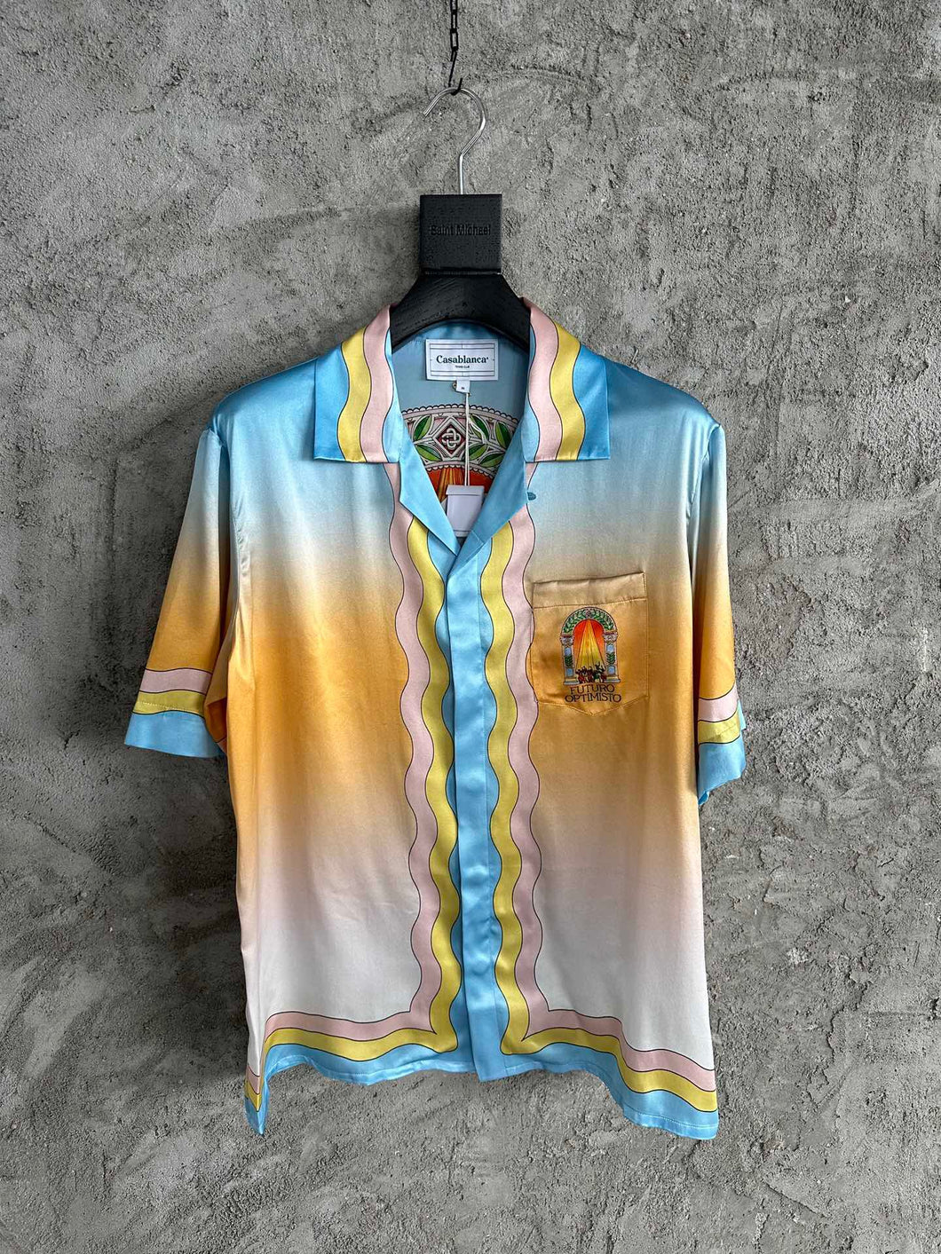 220 CASABLANCA Short Sleeve Real Silk Shirt