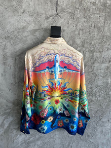 204 CASABLANCA Long Sleeve Real Silk Shirt