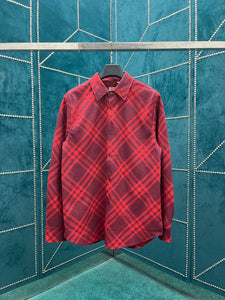 BU1007 BBR Classical Plaid Long Sleeve Shirt