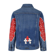 Load image into Gallery viewer, CHT613 CH Cross Patches Denim Jacket
