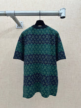 Load image into Gallery viewer, LU2162 1V Green Monogram Knitted T-shirt

