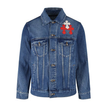 Load image into Gallery viewer, CHT613 CH Cross Patches Denim Jacket
