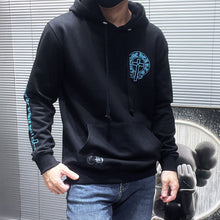 Load image into Gallery viewer, CH black and blue new cross hoodie
