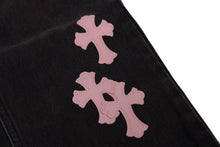 Load image into Gallery viewer, CH black and pink denim
