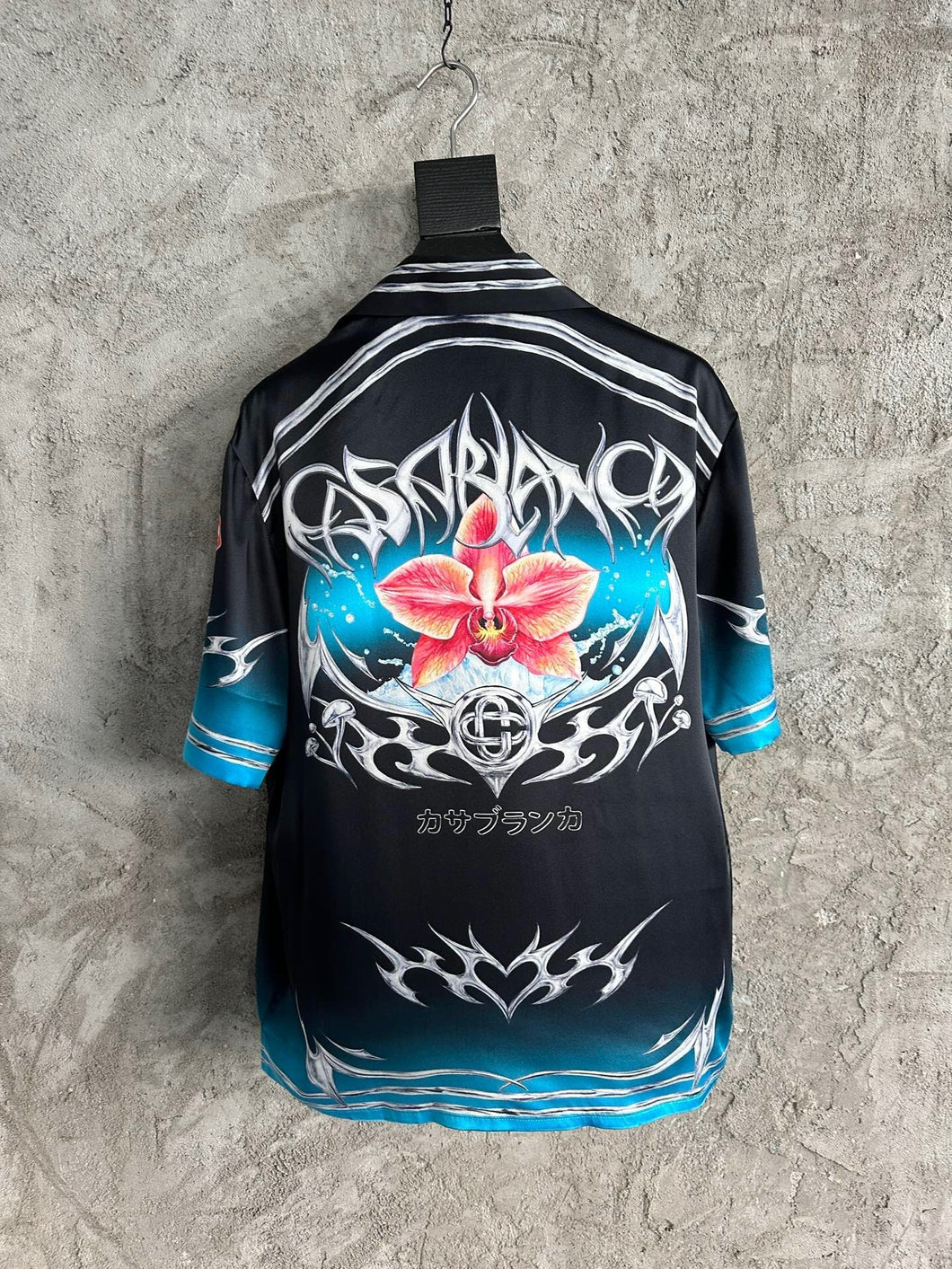 598CASABLANCA Short Sleeve Real Silk Shirt