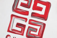Load image into Gallery viewer, Givenchy red logo crew 23
