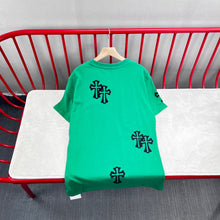 Load image into Gallery viewer, CH green black cross shirt
