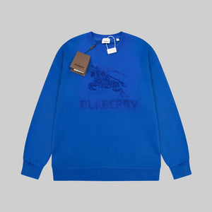 BU992 BBR Horse Embroidery Crewneck Sweatshirt