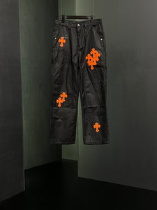 CH wax orange cross denim