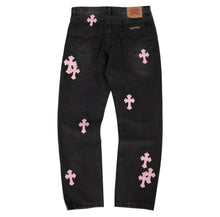 Load image into Gallery viewer, CH black and pink denim
