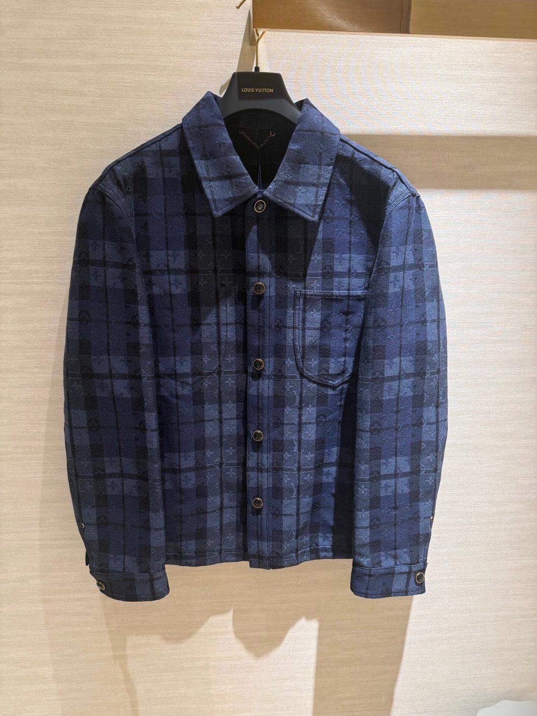 LU2158 1V Blue Plaid Jacket
