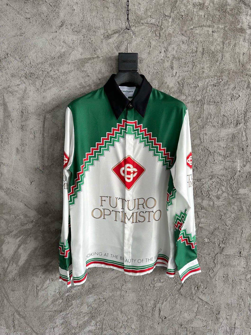 213 CASABLANCA Long Sleeve Real Silk Shirt