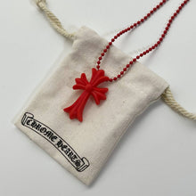 Load image into Gallery viewer, CH rubber cross necklace
