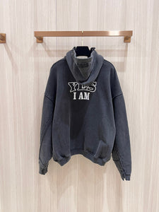 VT084 Vetements Oversized Patchwork Zip Up Sweatshirt