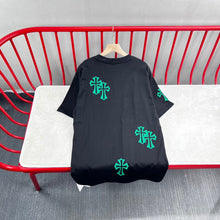 Load image into Gallery viewer, CH green black cross shirt
