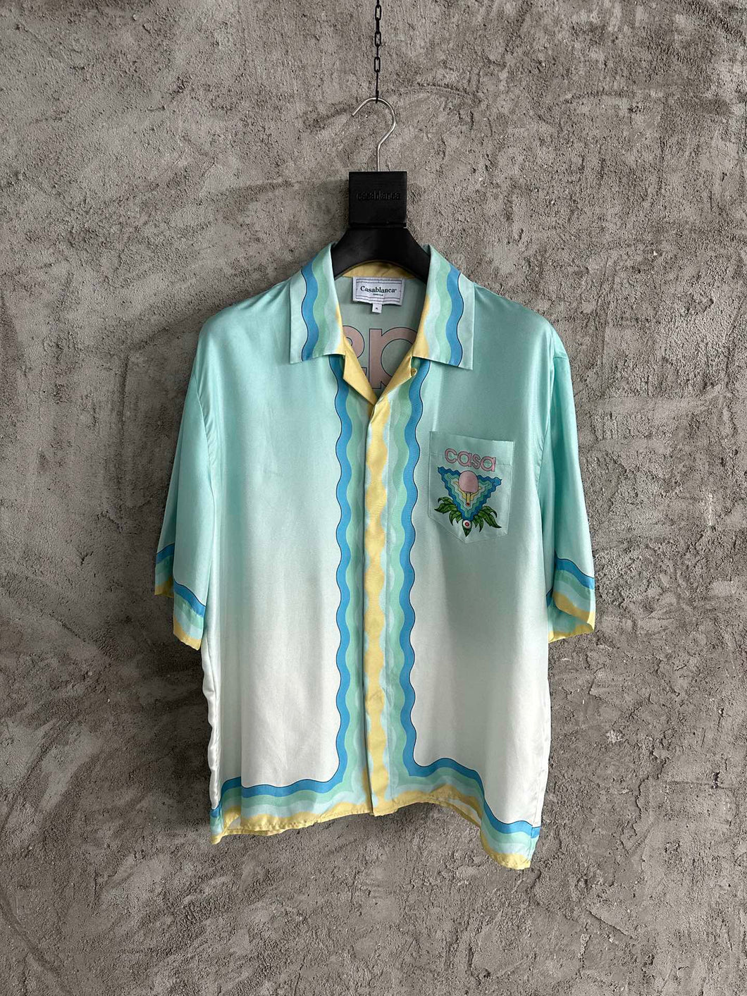 226 CASABLANCA Short Sleeve Real Silk Shirt