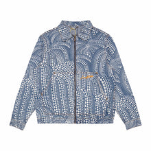 Load image into Gallery viewer, Monogram pumpkin dotted denim jacket
