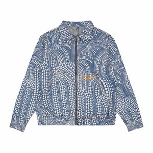 Monogram pumpkin dotted denim jacket