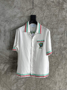 218 CASABLANCA Short Sleeve Real Silk Shirt
