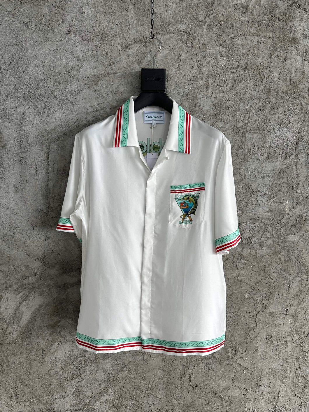 218 CASABLANCA Short Sleeve Real Silk Shirt