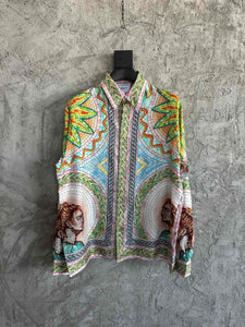 224 CASABLANCA Long Sleeve Real Silk Shirt