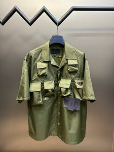 PR505 PRD Multi-Pocket Overall Short Sleeve Shirt