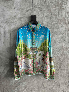 225 CASABLANCA Long Sleeve Real Silk Shirt