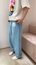 Load image into Gallery viewer, CH baby blue emblem joggers
