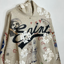 Load image into Gallery viewer, Saint tears graffiti gray hoodie
