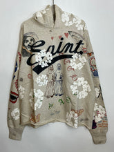 Load image into Gallery viewer, Saint tears graffiti gray hoodie
