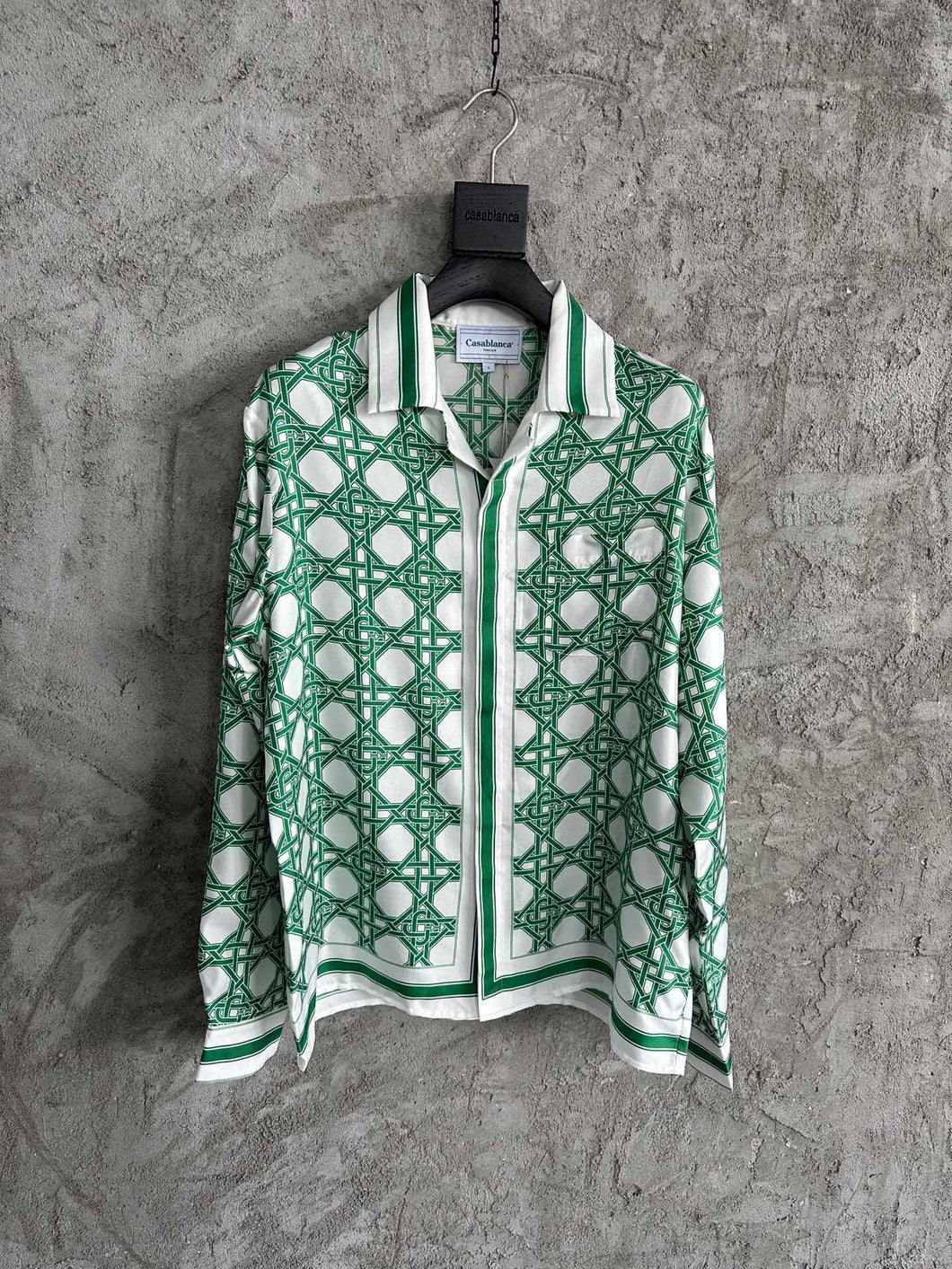 212 CASABLANCA Long Sleeve Real Silk Shirt