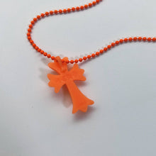 Load image into Gallery viewer, CH rubber cross necklace
