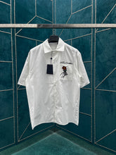 Load image into Gallery viewer, LU1603 1V Pont Neuf Embroidery Short Sleeve Shirt
