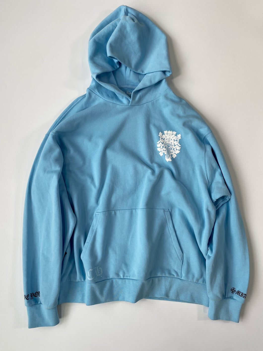 Ch baby blue emblem hoodie