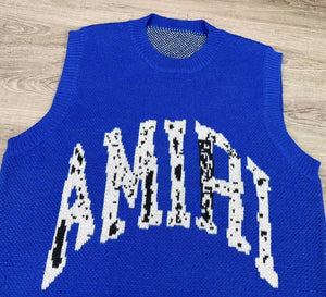 amiri knit blue Sumer set