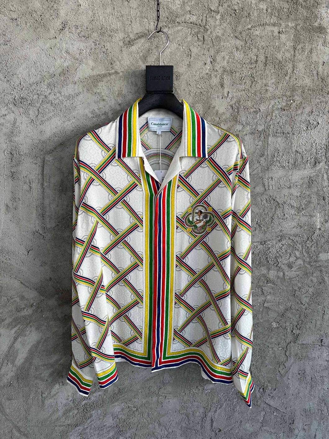 205 CASABLANCA Long Sleeve Real Silk Shirt
