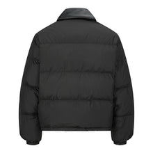 Load image into Gallery viewer, MU471 Miu Miu Leather Collar 90 White Goose Down Coat
