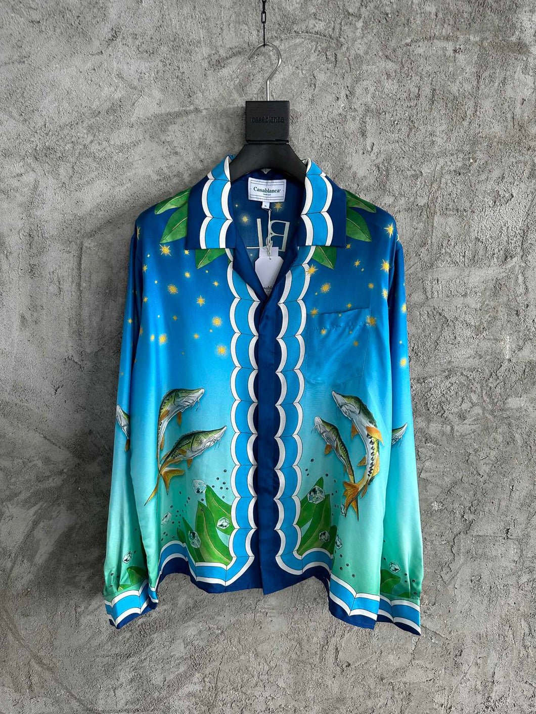 209 CASABLANCA Long Sleeve Real Silk Shirt