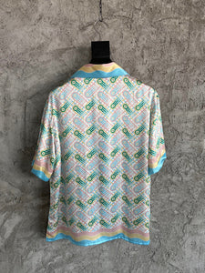 203 CASABLANCA Short Sleeve Real Silk Shirt
