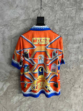 Load image into Gallery viewer, 222 CASABLANCA Short Sleeve Real Silk Shirt
