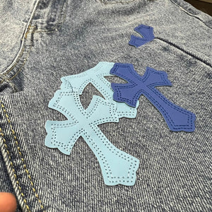 CH blue denim with blue cross denim