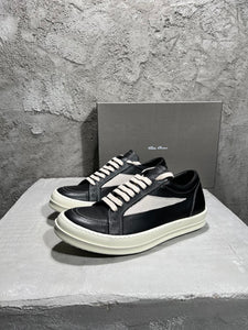 Rick owens low top black leather